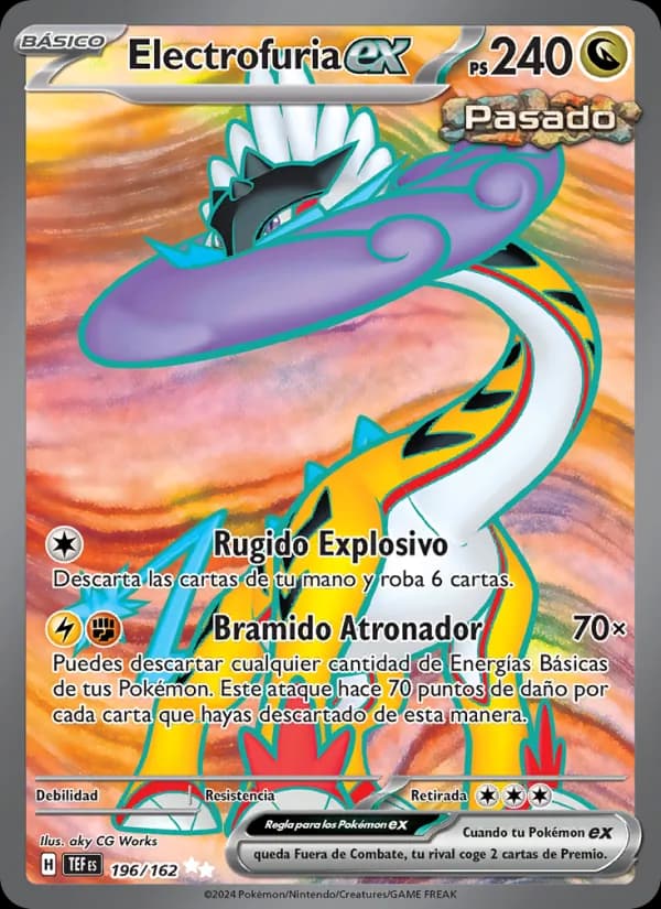 Electrofuria ex card in Spanish