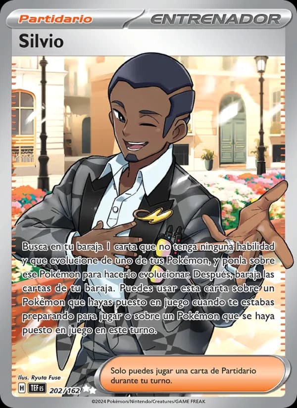 Silvio card in Spanish