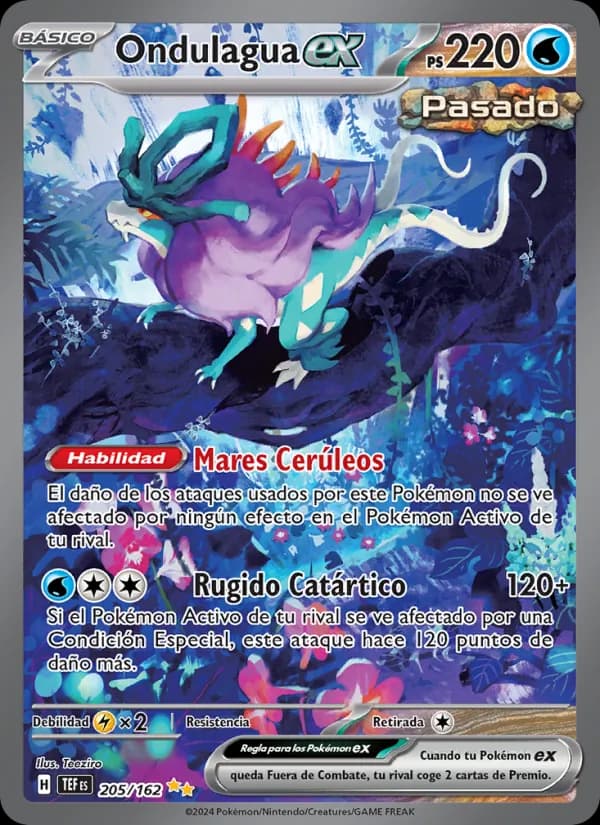 Ondulagua ex card in Spanish