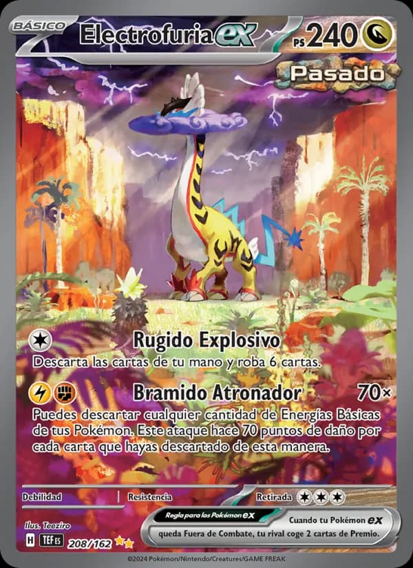 Electrofuria ex card in Spanish