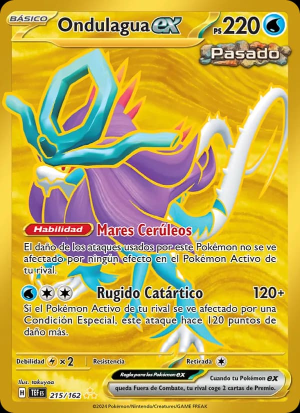 Ondulagua ex card in Spanish