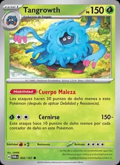 Tangrowth card in Spanish