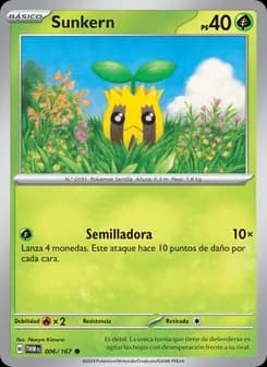Sunkern card in Spanish