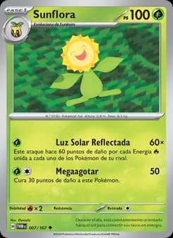 Sunflora card in Spanish