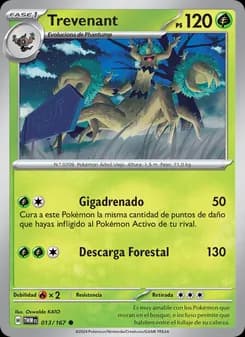 Trevenant card in Spanish
