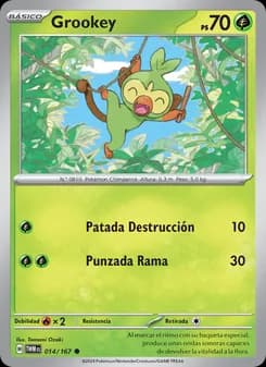 Grookey card in Spanish