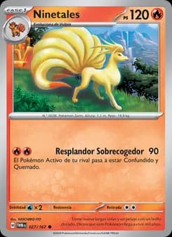 Ninetales card in Spanish