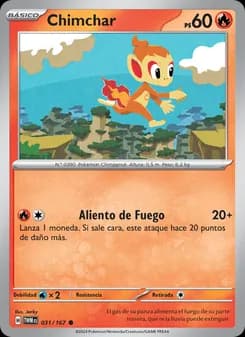 Chimchar card in Spanish