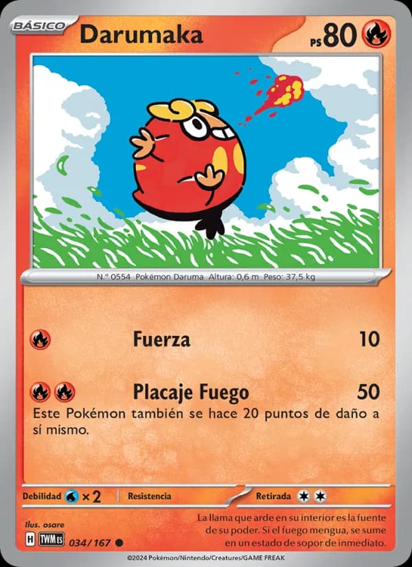 Darumaka card in Spanish