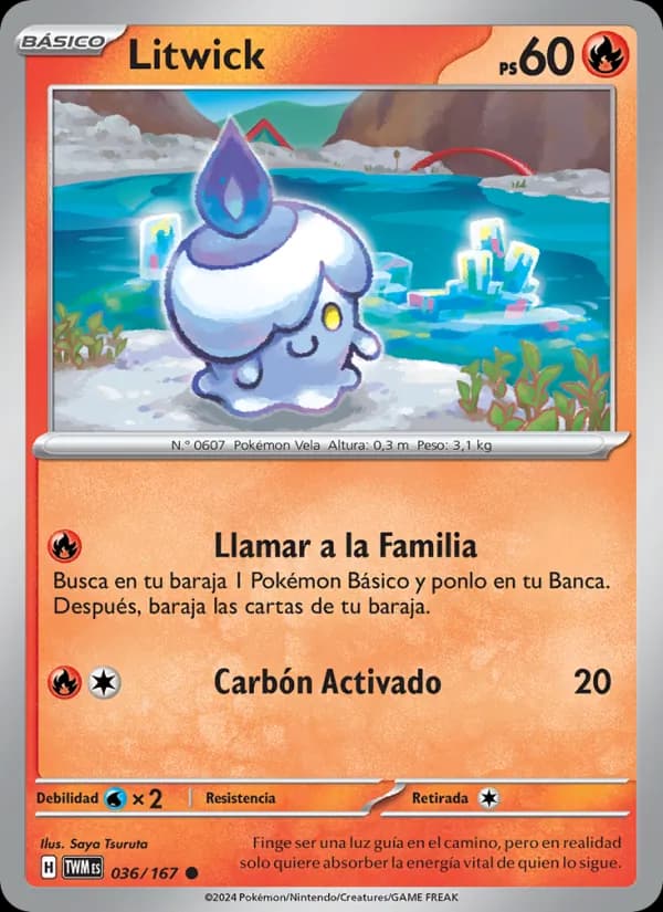 Litwick card in Spanish