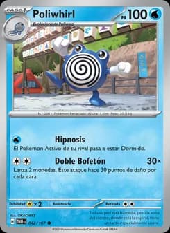 Poliwhirl card in Spanish