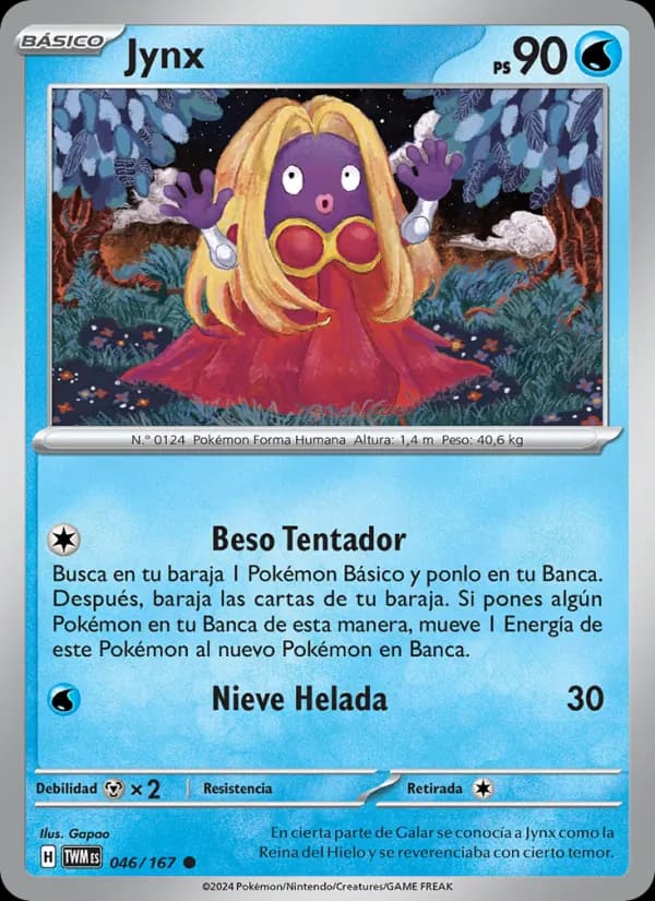 Jynx card in Spanish