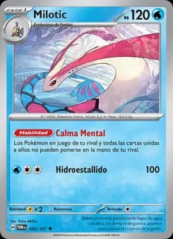 Milotic card in Spanish