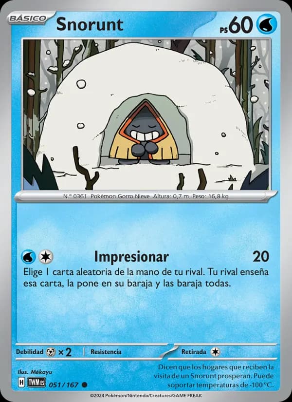 Snorunt card in Spanish
