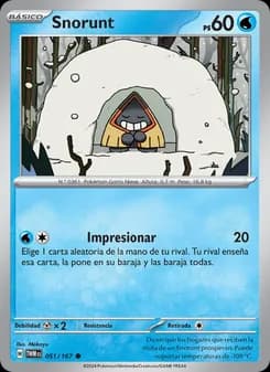 Snorunt card in Spanish