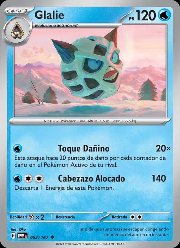 Glalie card in Spanish