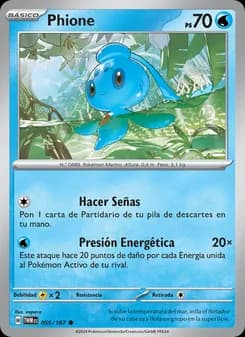 Phione card in Spanish