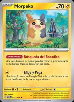 Morpeko card in Spanish