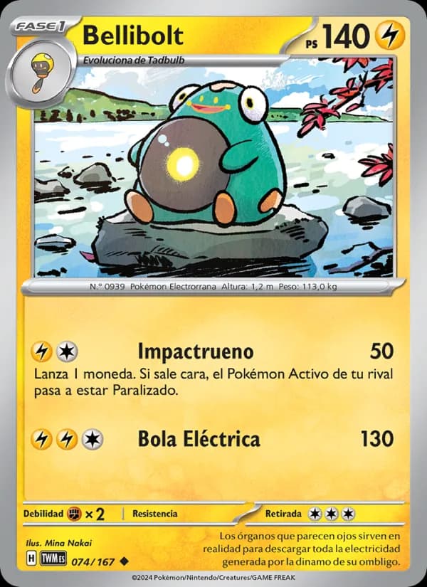 Bellibolt card in Spanish