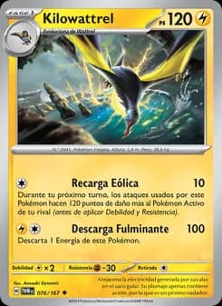 Kilowattrel card in Spanish