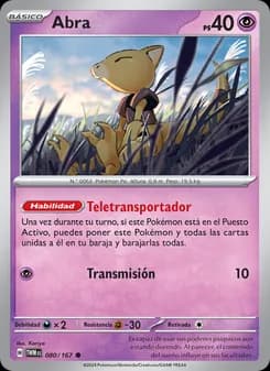Abra card in Spanish