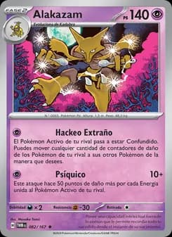 Alakazam card in Spanish