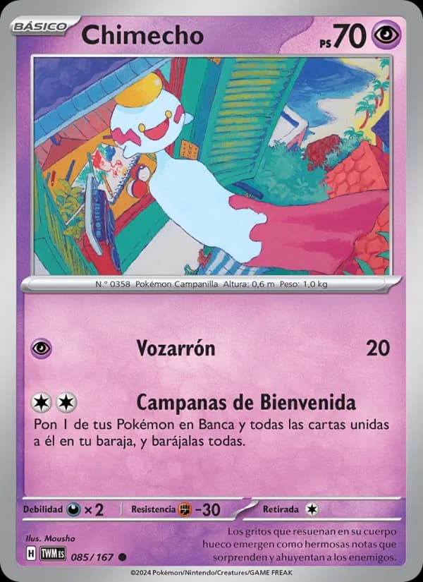 Chimecho card in Spanish
