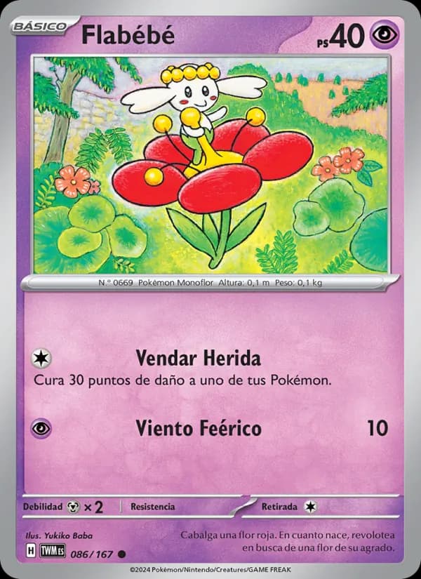 Flabébé card in Spanish