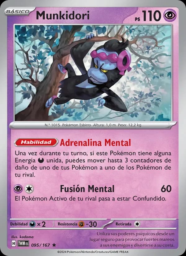 Munkidori card in Spanish