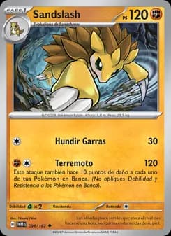 Sandslash card in Spanish