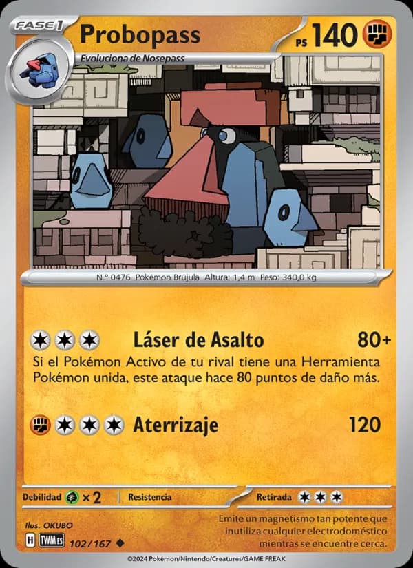 Probopass card in Spanish