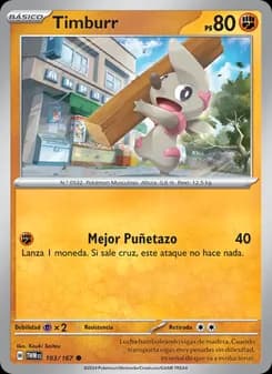 Timburr card in Spanish