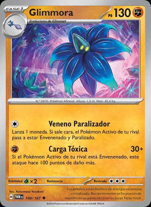 Glimmora card in Spanish