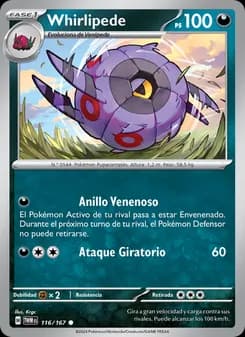 Whirlipede card in Spanish