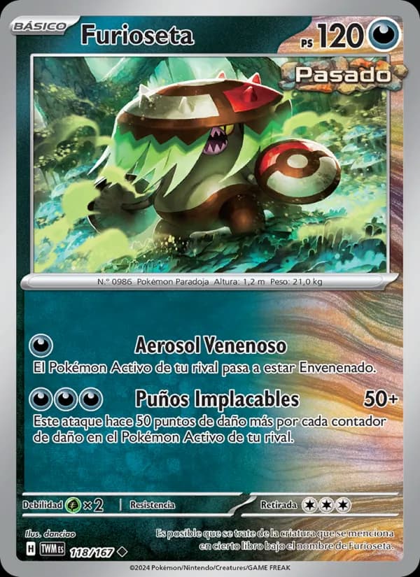 Furioseta card in Spanish