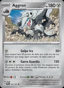 Aggron card in Spanish