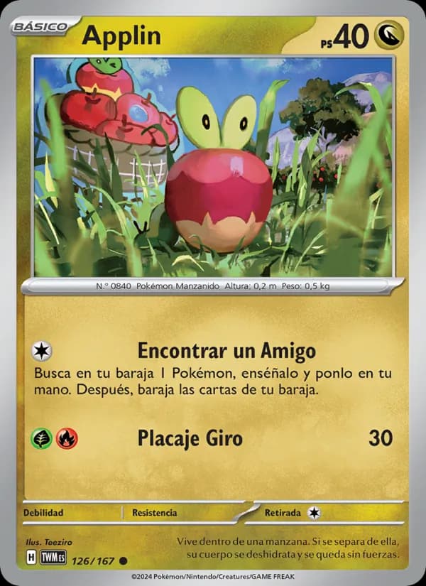 Applin card in Spanish