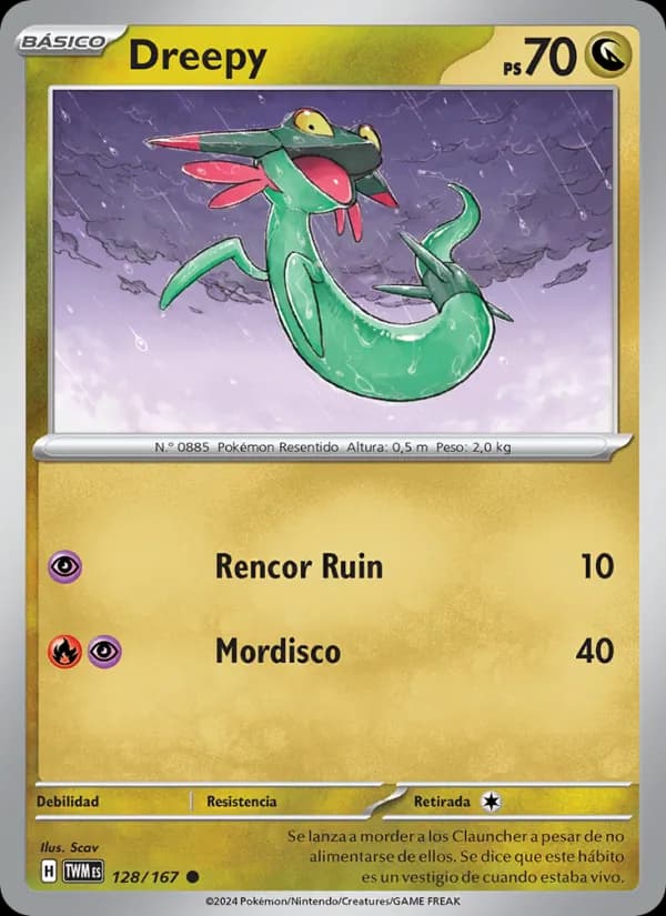 Dreepy card in Spanish