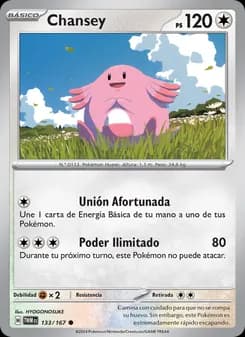 Chansey card in Spanish