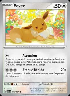 Eevee card in Spanish