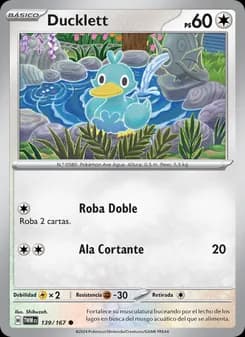 Ducklett card in Spanish