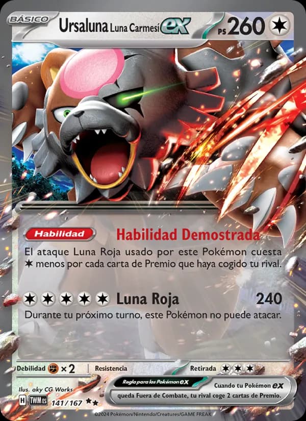 Ursaluna Luna Carmesí ex card in Spanish