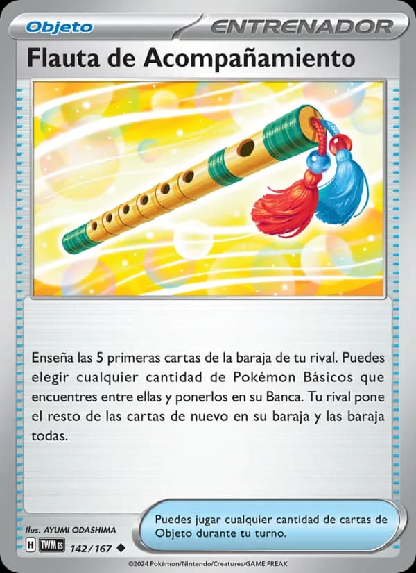 Flauta de Acompañamiento card in Spanish