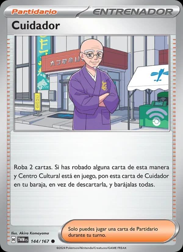 Cuidador card in Spanish