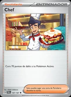 Chef card in Spanish