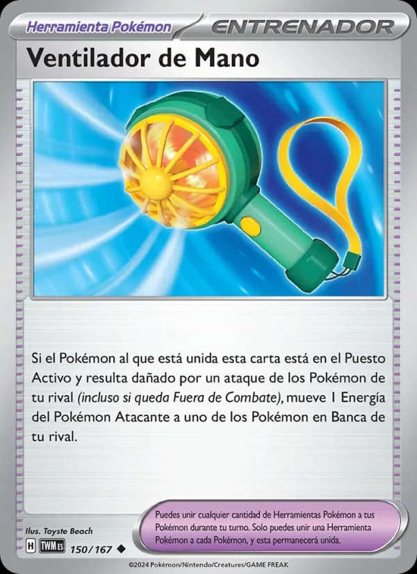 Ventilador de Mano card in Spanish