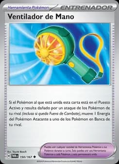 Ventilador de Mano card in Spanish