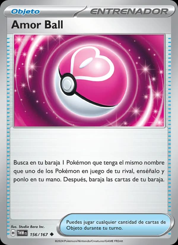 Amor Ball card in Spanish