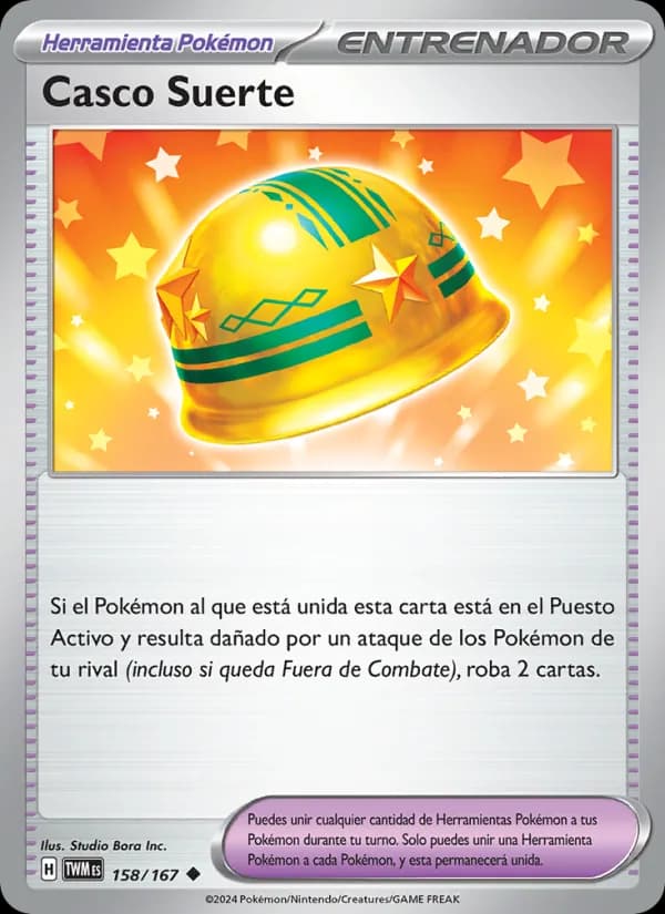 Casco Suerte card in Spanish