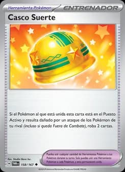 Casco Suerte card in Spanish
